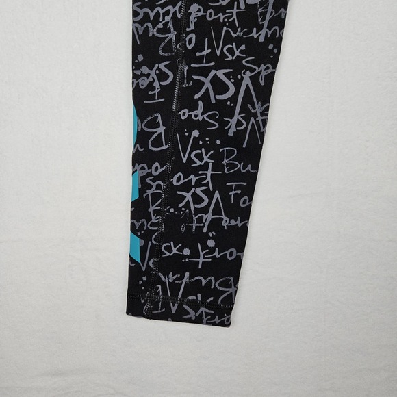 Victoria's Secret VSX Sport Small Black Knockout Tight Legging Affirmation Words - Picture 10 of 16